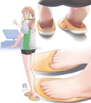 Cashier's feet