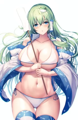 Sanae's breasts [Touhou Project]