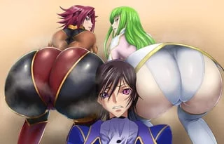 Lelouch having the time of his life