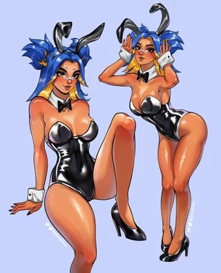 The college party had random outfits for everyone, I pull an outfit out the hat and… it’s this bunny suit. I want to be your friend at the party who you meet in my new outfit for the night