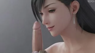 Tifa's kissing was too much