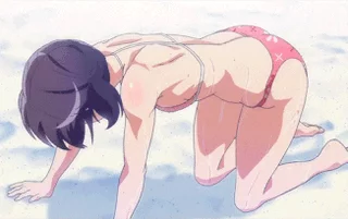 Do you jerk off to fan service over hentai? Read first comment. (Harukana Receive)