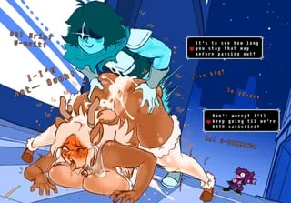Deltarune: Kris and Noelle alleyway sex (By PleasureCastle)