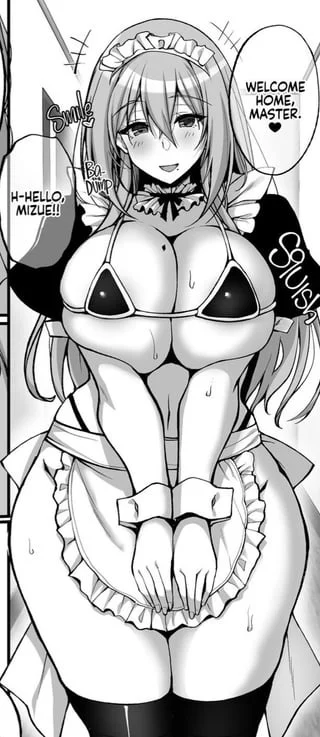 Busty maid welcoming you home (441674 - pg 4)