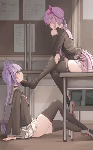 I was about to leave, but the girl who bully’s me told me to get on the floor..