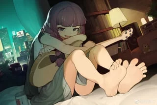 Why are you starring at my feet, hmm?