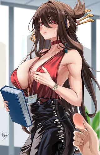 Ms. Beidou this fell from your blouse