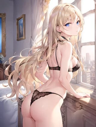 In her Bedroom