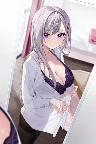 Unbuttoning her Shirt [Original]