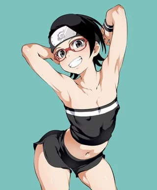Hey daddy do you like my new swim suit? (Sarada)