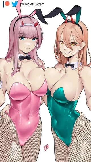 Zero Two x Power [Darling in the Franxx, Chainsaw Man]