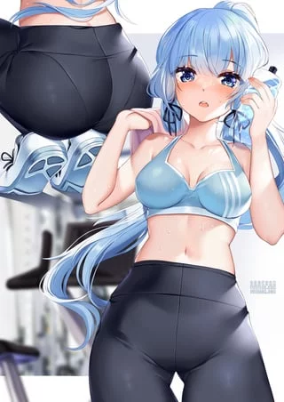 Kamisato Ayaka in Sports Bra [Genshin Impact]