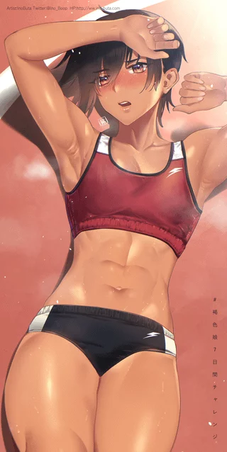 Fit Tomboy on the Track [Original]