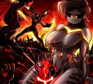 Albry and Kyurby versus the robot horde (@zzzHADOzzz)