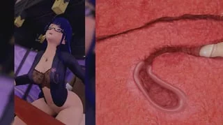 Sexy anime slut doggy style