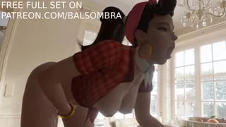 D Va Pleasuring Herself (BaldSombra)