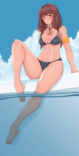 Miko in bikini (By taiko3000cc) [Kaguya-Sama: Love is War]