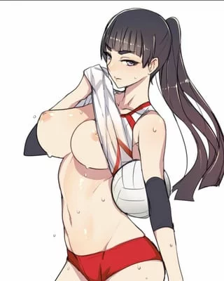 Hey, what are you looking at? We won in the end, didn't we? (I want to be the ace player in the volleyball team who also just doesn't care anymore changing clothes in the looker room.)