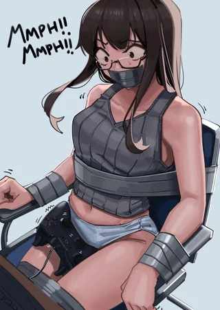 Love the idea of being kidnapped while gaming and the captor using my own controller as a temporary vibe before they get around to playing with me themselves~