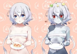 Junko Konno with and without makeup