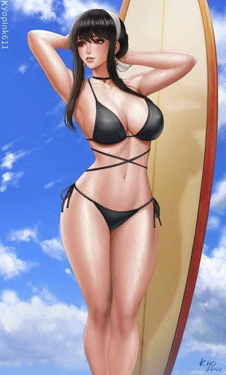 Yor Forger: My bikini photoshoot is a lot of fun!