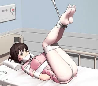 "I top my class in Nursing school and pull allnighters every single night to study and this is how these patients treat me? How unthankful!" (I want to be tied up and humiliated like this.)
