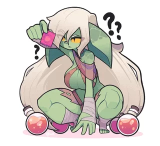 hm? what is this? why does this human have this? (i wanna be a very confused goblin who tries to steal from you)