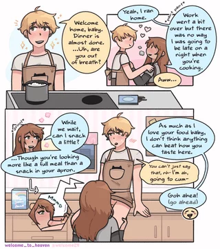 Enjoying his cooking and his uhh- 🤭💦 [OC]