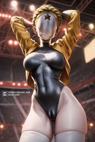 Ballerina - Tight Leotard Cameltoe (coat_dark) [Atomic Heart]