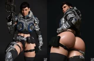 Kait Diaz (Rude Frog 3D) [Gears Of War]