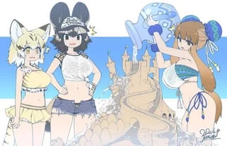 Hi anon! I got some Sand and made a beach in your bathroom while you were gone! Even made a sandcastle but she destroyed it! (Want to be your childhood stray neko friend who you have known your whole life but she never really caught on to human social skills and takes things too far.)