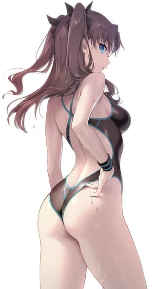(Rin Tohsaka) from (Fate) is always a classic to jerk off too.