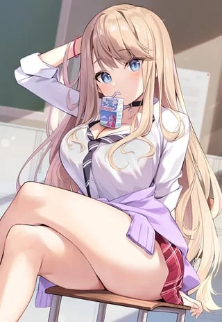 Sipping Milk [Artist's Original]