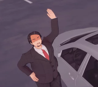 You can say bye to your husband.