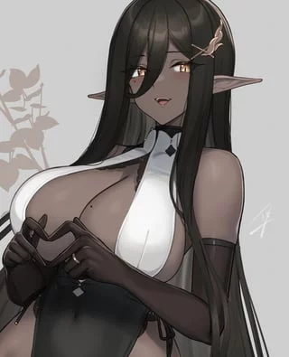 Dark Elven Girl Beauty (Hayabusa) [Original]