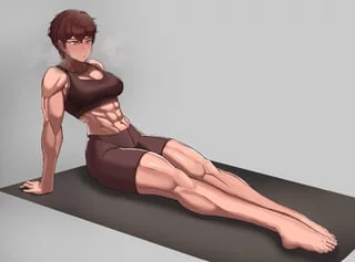 Fit Muscular Tomboy [Original]