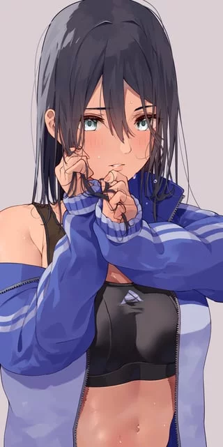 Blue Track Jacket