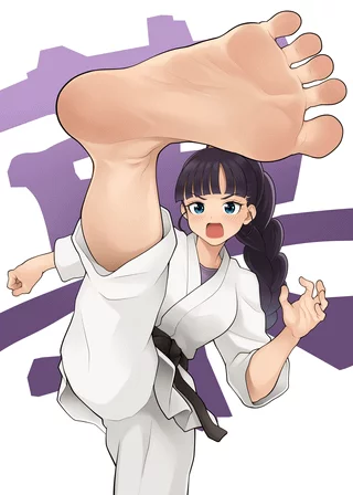 Karate girl amane Kasai ( party precure) ( artist: RG)