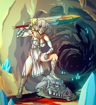 Guerriere et Abatteur by NkoWorks [Record of Lodoss War]