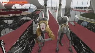 Twins & P-3 blowjob (Baron Von Meowsberg)
