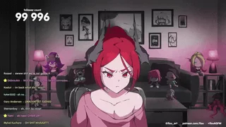“100k?! Holy shit!! Okay, You guys ready~?” I want to be a streamer girl who celebrates her new goal the best way she can (act like the chat in comments, it’s surprisingly sexy to me-)
