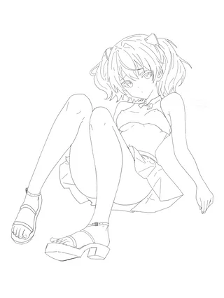 Asuka drawing by me , version 1 of 4. All will be posted patreon with color