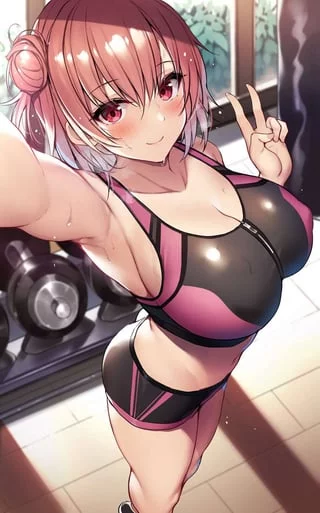 (Yui yuigahama) has a fat rack. I want to suck on those fat mommy milkers like I'm a baby.