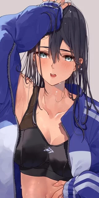 Blue Track Jacket [Artist's Original]