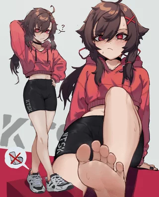 She doesn't like to wear socks