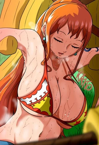 (Nami) I know I’m not the only one thinking it. I’d jerk off all over Nami while she was like this. Take a nice peak at her perfect tits and make sure I use her mouth until I’m satisfied. Which means at least 3 loads covering her at the end.