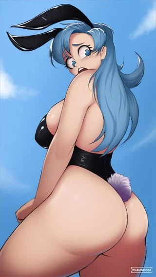 Bulma showing of her Easter Bunny cakes! (Warmnoods) [DBZ]
