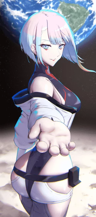 Lucy Reaching Out (Shiroshisu ) [Cyberpunk Edgerunners]