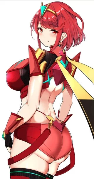(Pyra) has been controlling my mind and cock for the past few days. I need to fuck this slut with that sexy ass, huge tits, and irresistible red short hair