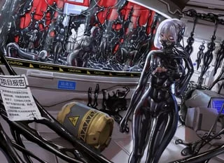 Day one of human testing, the substance seeks out the female subject and not the male (I want to be a scientist, and soon that substance will spill out of control~)